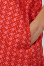 Naturals Poplin Dress in Cannage