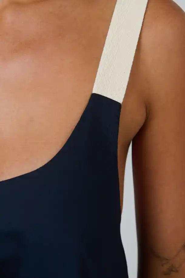 Naturals Poplin Dress in Ink