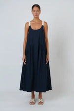 Naturals Poplin Dress in Ink