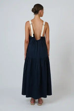 Naturals Poplin Dress in Ink