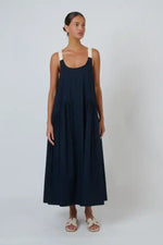 Naturals Poplin Dress in Ink