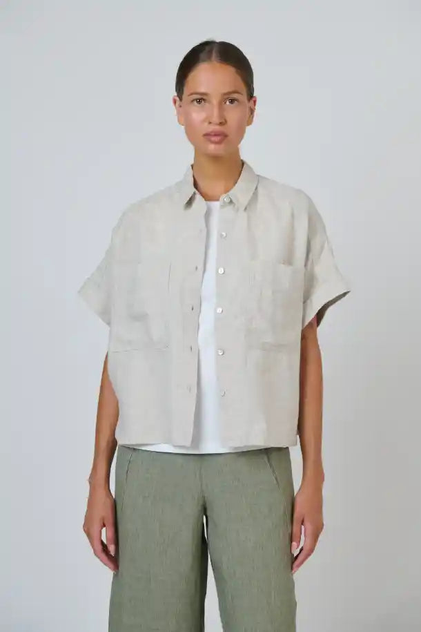 Naturals Linen Top in Sand