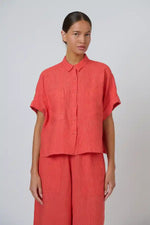 Naturals Linen Top in Sunset Strip