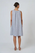 Naturals Linen Dress in Silver
