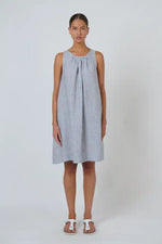 Naturals Linen Dress in Silver
