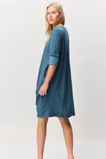 Valia Cotton Georgia Dress in Salute