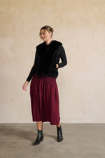 Holmes & Fallon Faux Fur Vest in Black