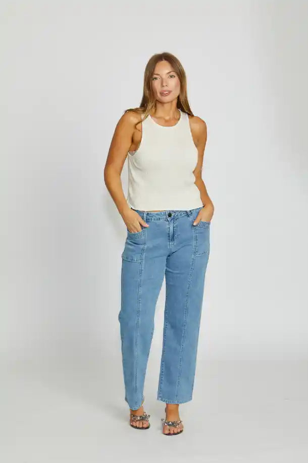New London Jeans Holborn Jean in Washed Denim