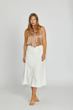 New London Jeans Kenley Aline Midi Skirt