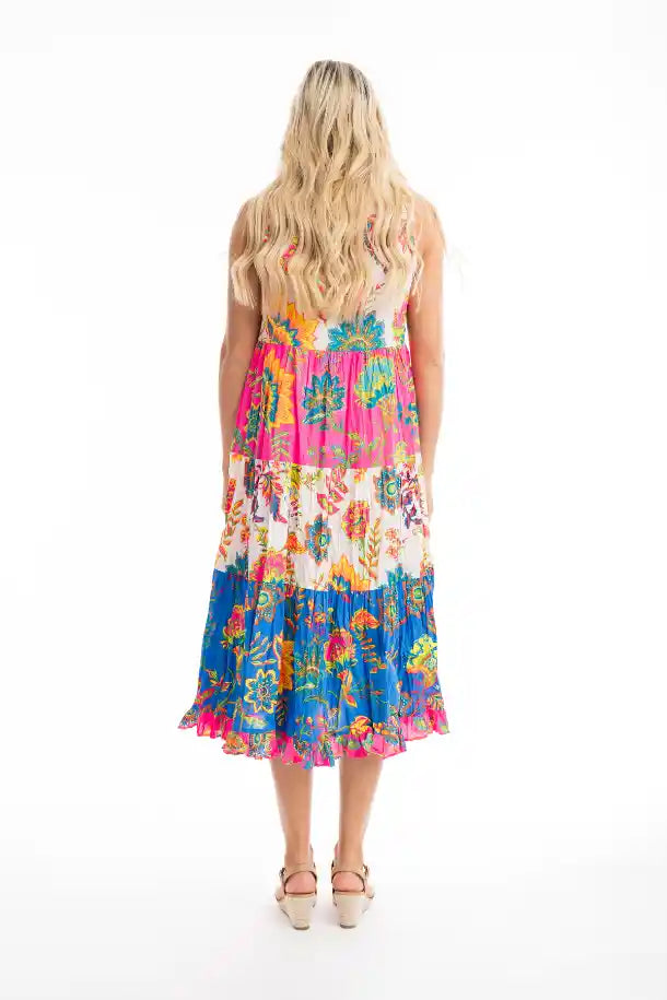 Orientique Le Monre Boho Dress in Mix