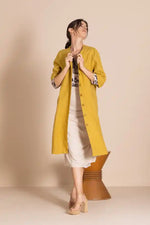 Megan Salmon Lulu Pleat Marchant Coat in Avocado