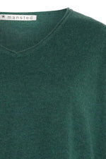Mansted Nickie Oversized Vee Sweater in Emerald
