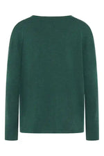 Mansted Nickie Oversized Vee Sweater in Emerald