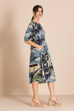 Megan Salmon Park Life Romance Dress in Park Life Print