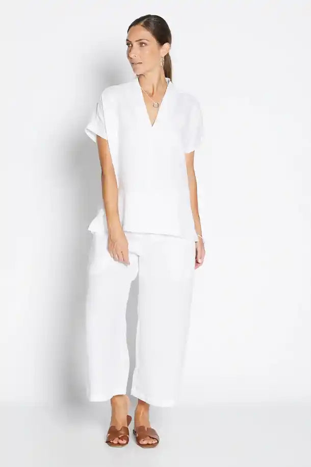 Philosophy Havana 7/8th Wide Leg Pant in White