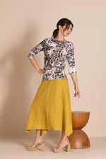 Megan Salmon Rosencrantz Audrey Tee in Pinks and Black