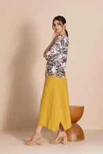 Megan Salmon Rosencrantz Audrey Tee in Pinks and Black