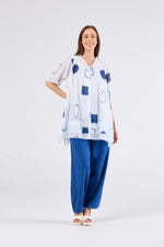 au hazard d’un voyage Long Barrel Leg Pant in Blue