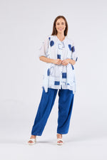 au hazard d’un voyage Long Barrel Leg Pant in Blue