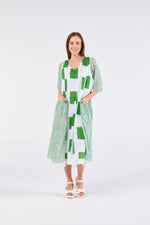au hazard d’un voyageSundress in Green and White