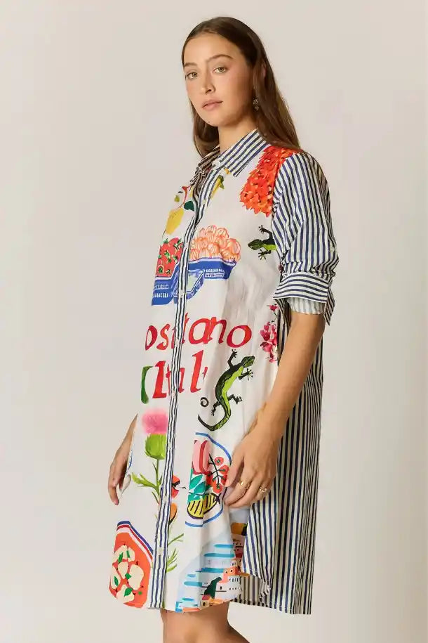 Rubyyaya Sicily Dress in Sicily Summer Days Print