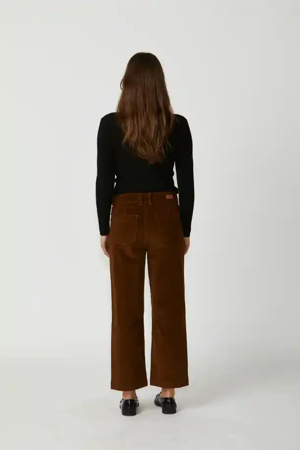 New London Jeans Loose Leg Cords in Spice