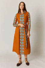 Rubyyaya Paolina Dress in Tobacco