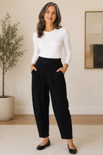 Valia Travel Pant in Black