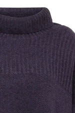 Mansted Zaga Oversized Cowl Jumper in Plum
