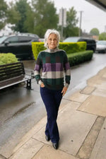 Mansted Eco Boxes Lindi Roll Neck Jumper in Cold Green