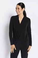 Philosophy Vine Long Sleeve Wrap Hem Top