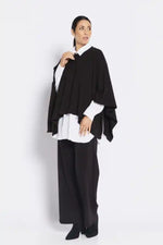 Philosophy Toppa Poncho Rib Knit in Black