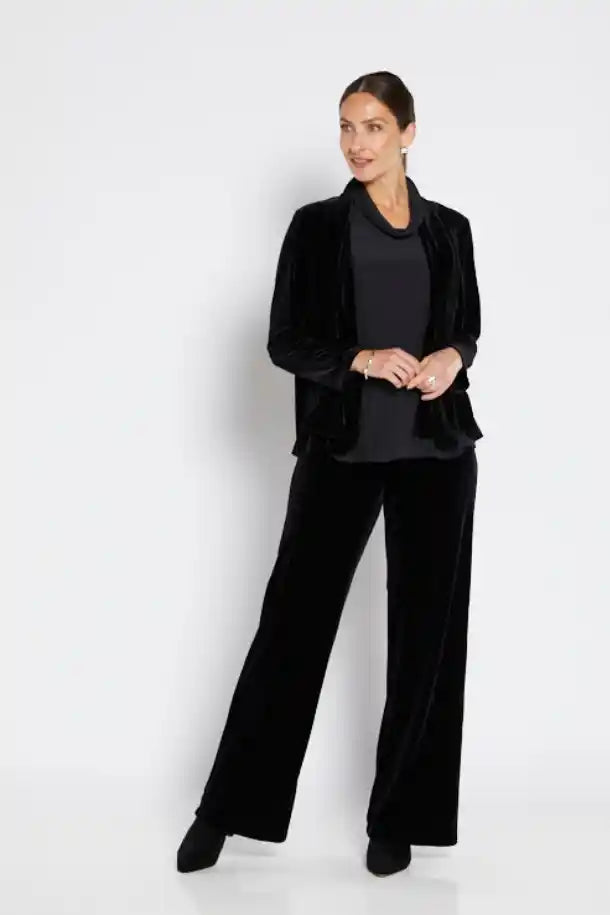 Philosophy Phantom Velvet Pants in Black
