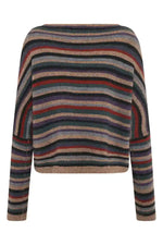 Mansted Yak Zel Stripe Shortie in Mushroom, Multi Stripes