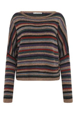 Mansted Yak Zel Stripe Shortie in Mushroom, Multi Stripes